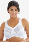 Magic Lift® Embroidered Wireless Bra, WHITE, hi-res image number null