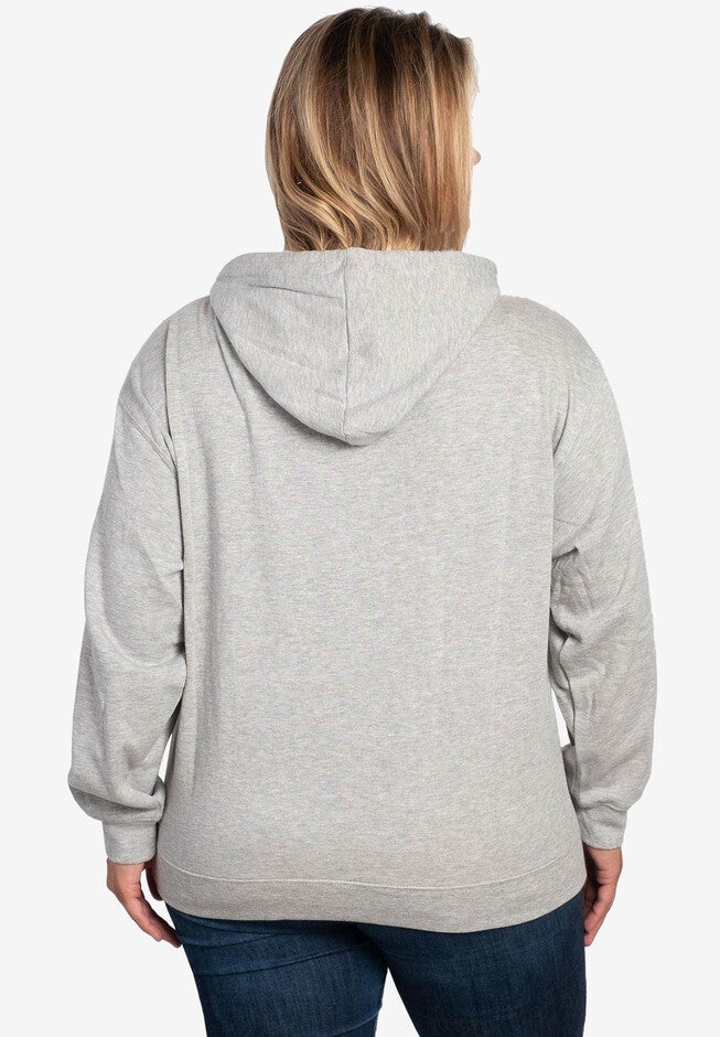 Disney Minnie Mouse Peeking Hoodie Sweatshirt Gray, , on-hover image number null