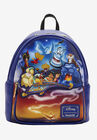 Loungefly X Disney 30Th Anniversary Aladdin Mini Backpack Handbag Jasmine Genie, PURPLE, hi-res image number null