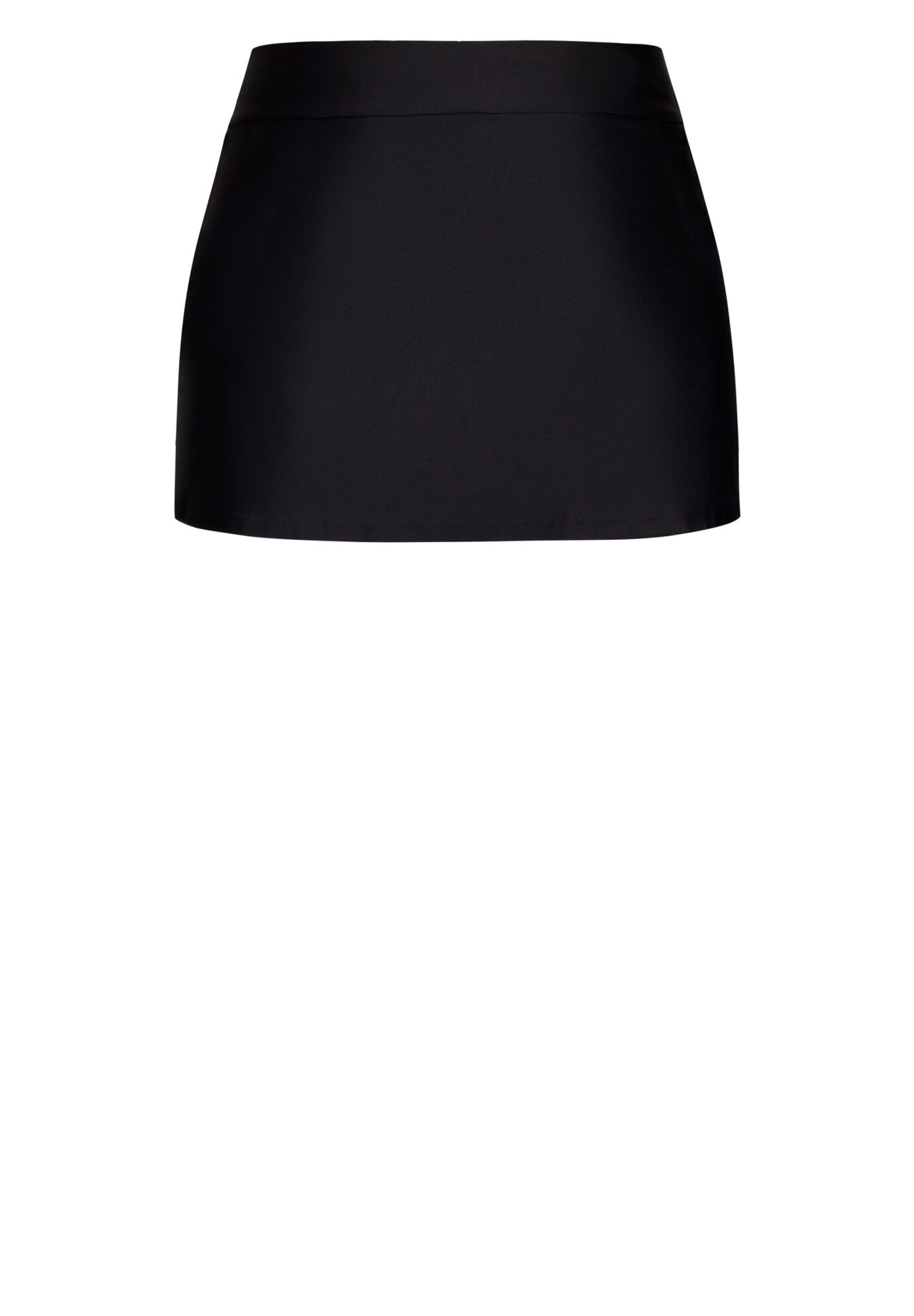 Flare Knit Swim Skirt, BLACK, alternate image number 2
