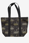 Star Wars Zippered Travel Tote Bag All-over Metallic Logo Shoulder Handbag, , on-hover image number 1