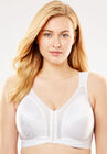 18 Hour Front-Close Wireless Bra with Flex Back 4695, WHITE, hi-res image number null