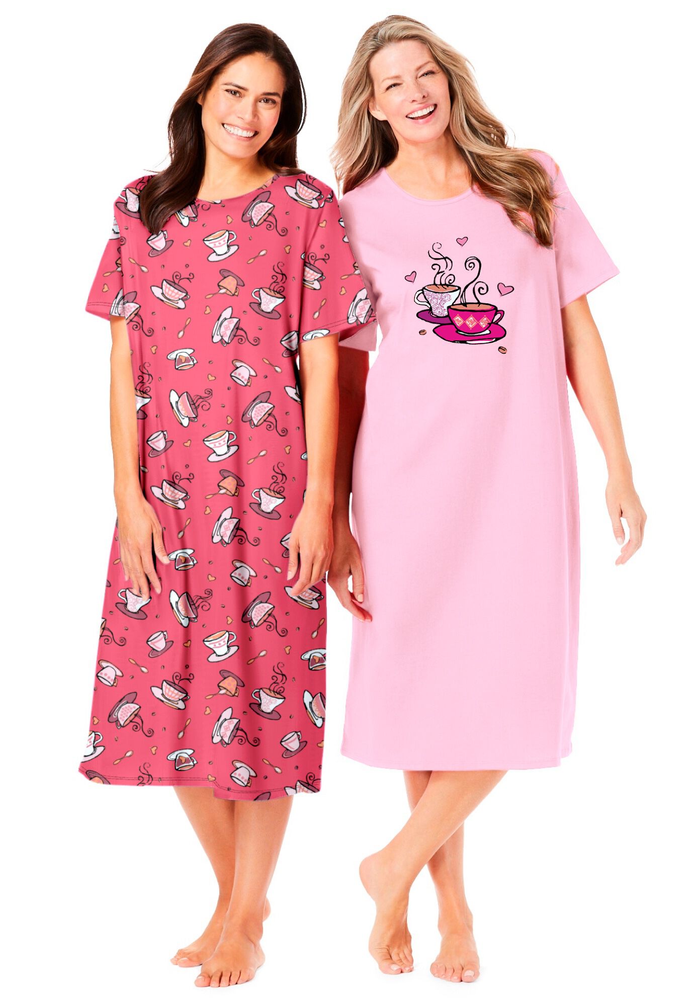 2-Pack Long Sleepshirts, , alternate image number 3