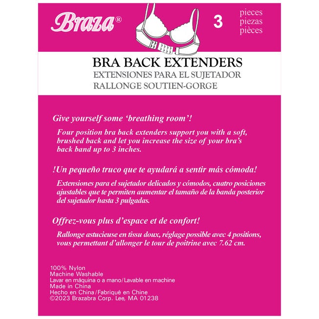 Bra Extenders - 3 or 4 hooks, ASST, on-hover image number null