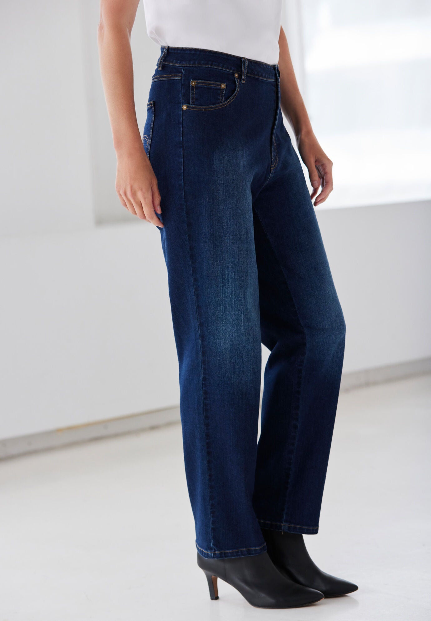 Straight-Leg Jeans, , alternate image number 2