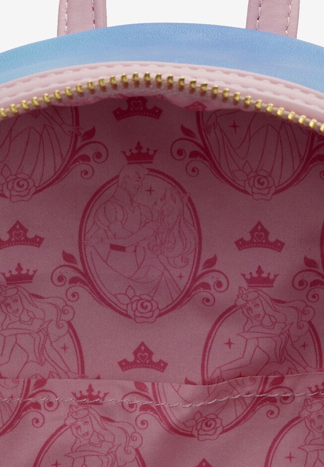 Loungefly X Disney Sleeping Beauty Mini Backpack Handbag Aurora Maleficent, , alternate image number 4