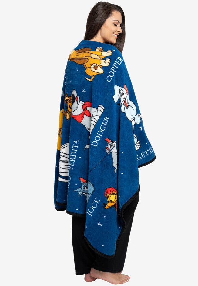 Disney Dogs Throw Blanket 46 inches x 60 inches Plush Lady & The Tramp Jock Dodger Copper, , alternate image number 2