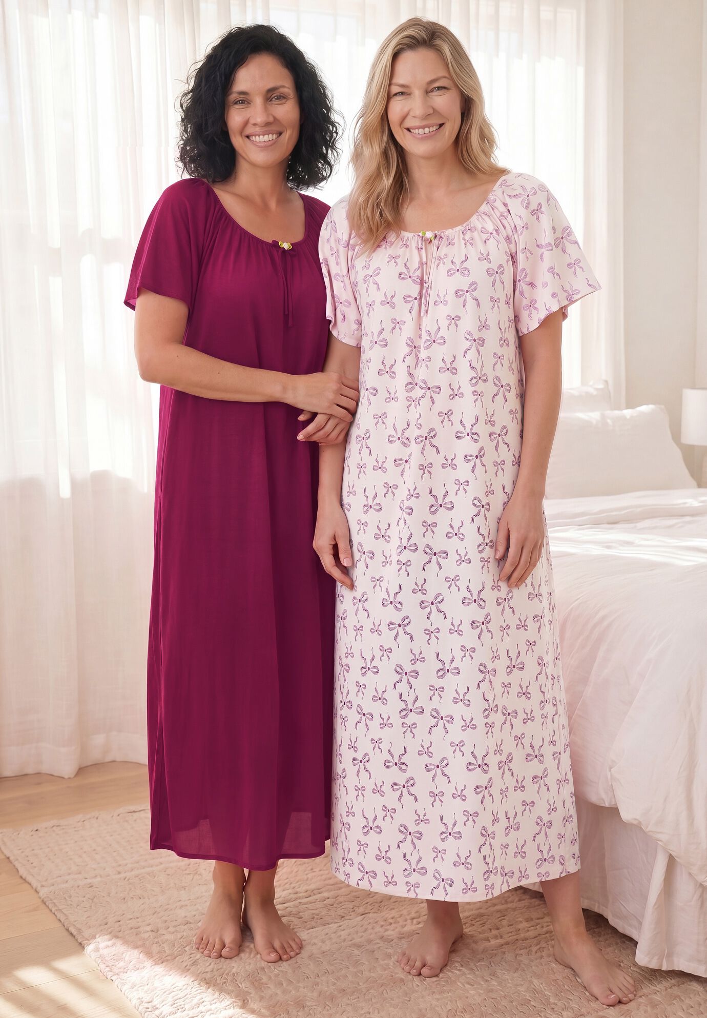 Long 2 Pack Tricot Gowns, , alternate image number 6
