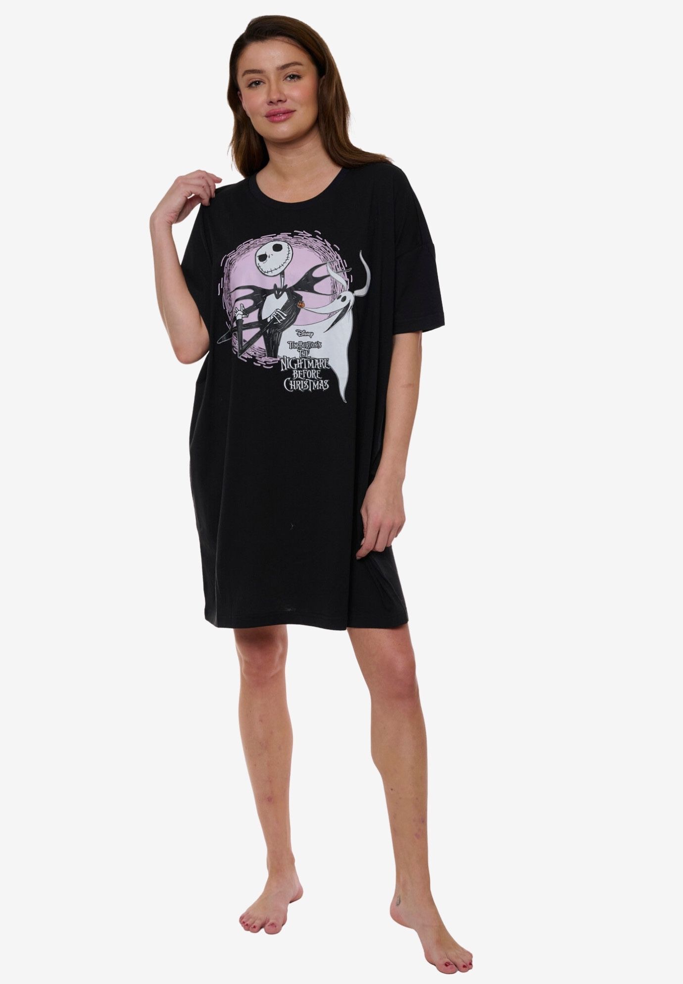 Disney Nightmare Before Christmas Jack Skellington Sleep Shirt Nightgown Pajamas Sleepwear, , alternate image number 2