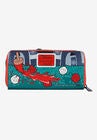 Loungefly X Disney Zip Around Wallet Queen Of Hearts Alice In Wonderland, , alternate image number null