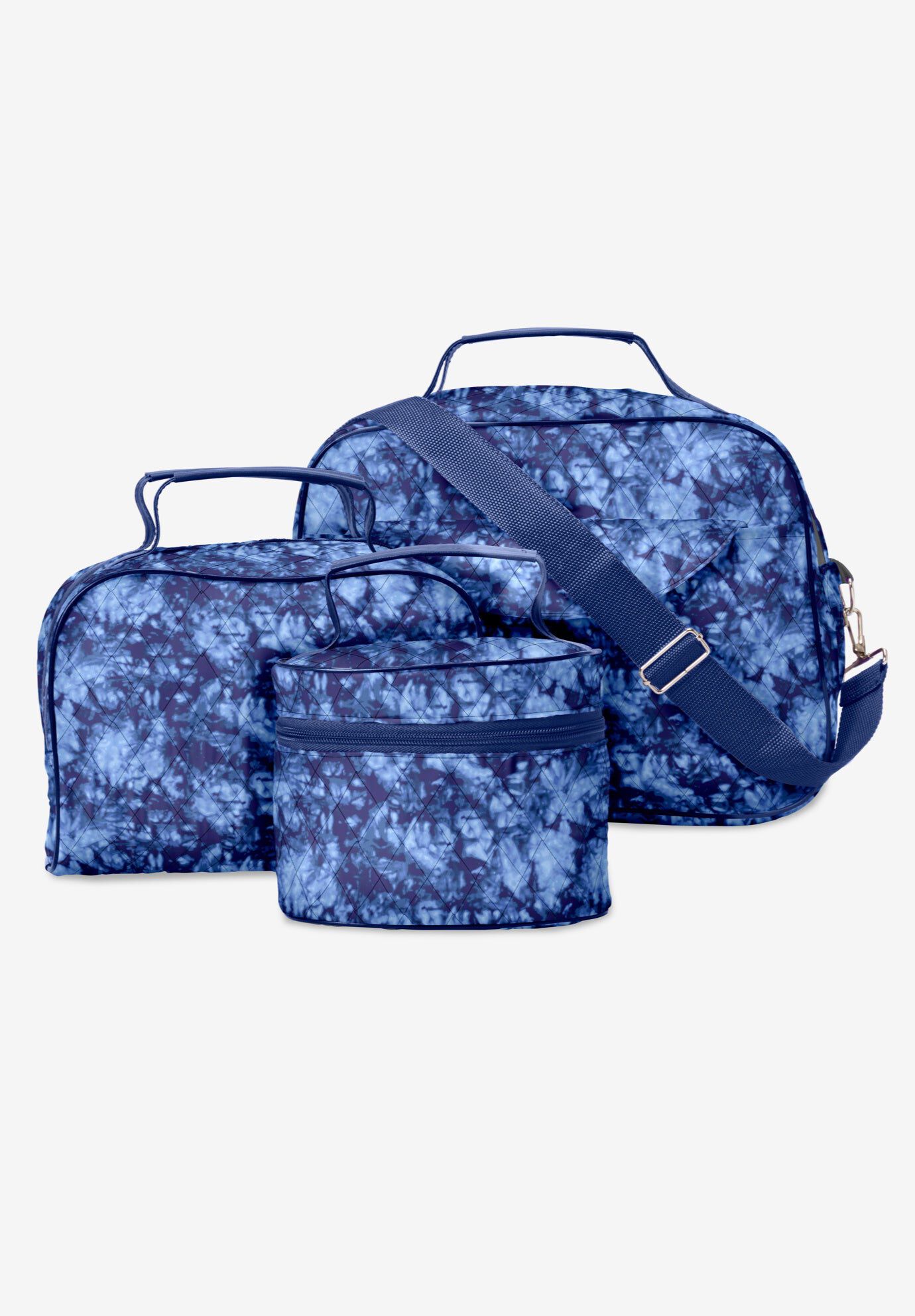 Everyday 3-Piece Weekender Set, Blue Tie Dye | Swimsuits For All