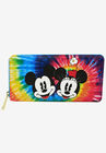 Disney x Loungefly Mickey & Minnie Mouse Tie-Dye Women's Zipper Wallet, MULTI, hi-res image number 0