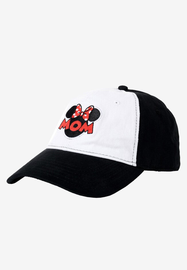 Minnie Mouse Mom Baseball Hat Black & White, , alternate image number null