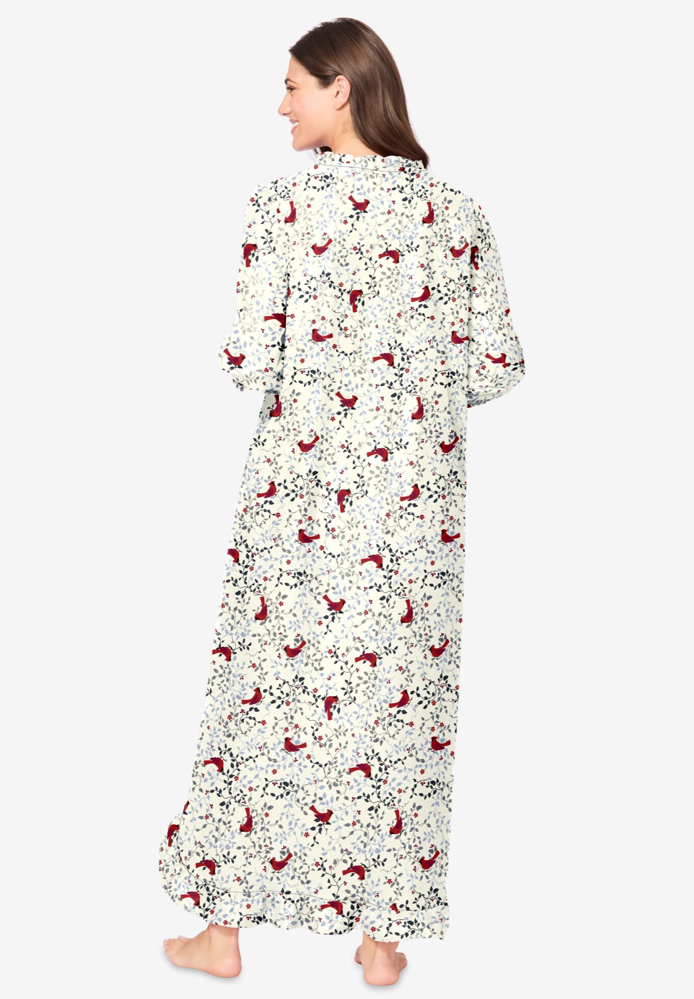 Women's long flannel gowns cheap