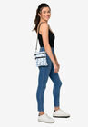 Eeyore Butterflies Passport Bag Travel Crossbody Purse Light Blue, , on-hover image number null