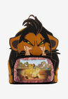 Loungefly X Disney Lion King Villain Mini Backpack Handbag Scar Simba Nala, ORANGE, hi-res image number null