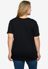 Harry Potter T-Shirt Hogwarts School Crest Rainbow Black, , alternate image number null
