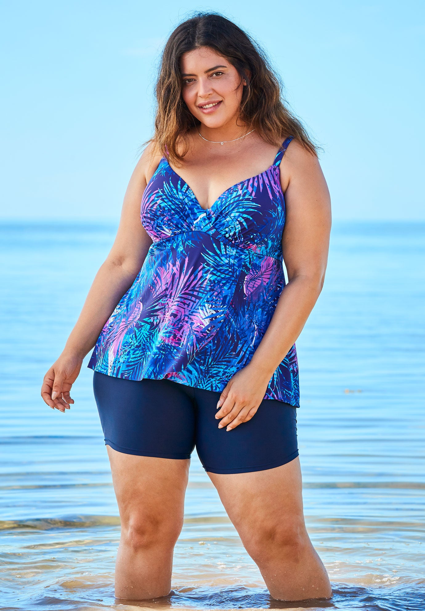 plus size tankini with shorts