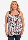 Minnie Mickey Mouse All-Over Print Tank Top, WHITE, hi-res image number null