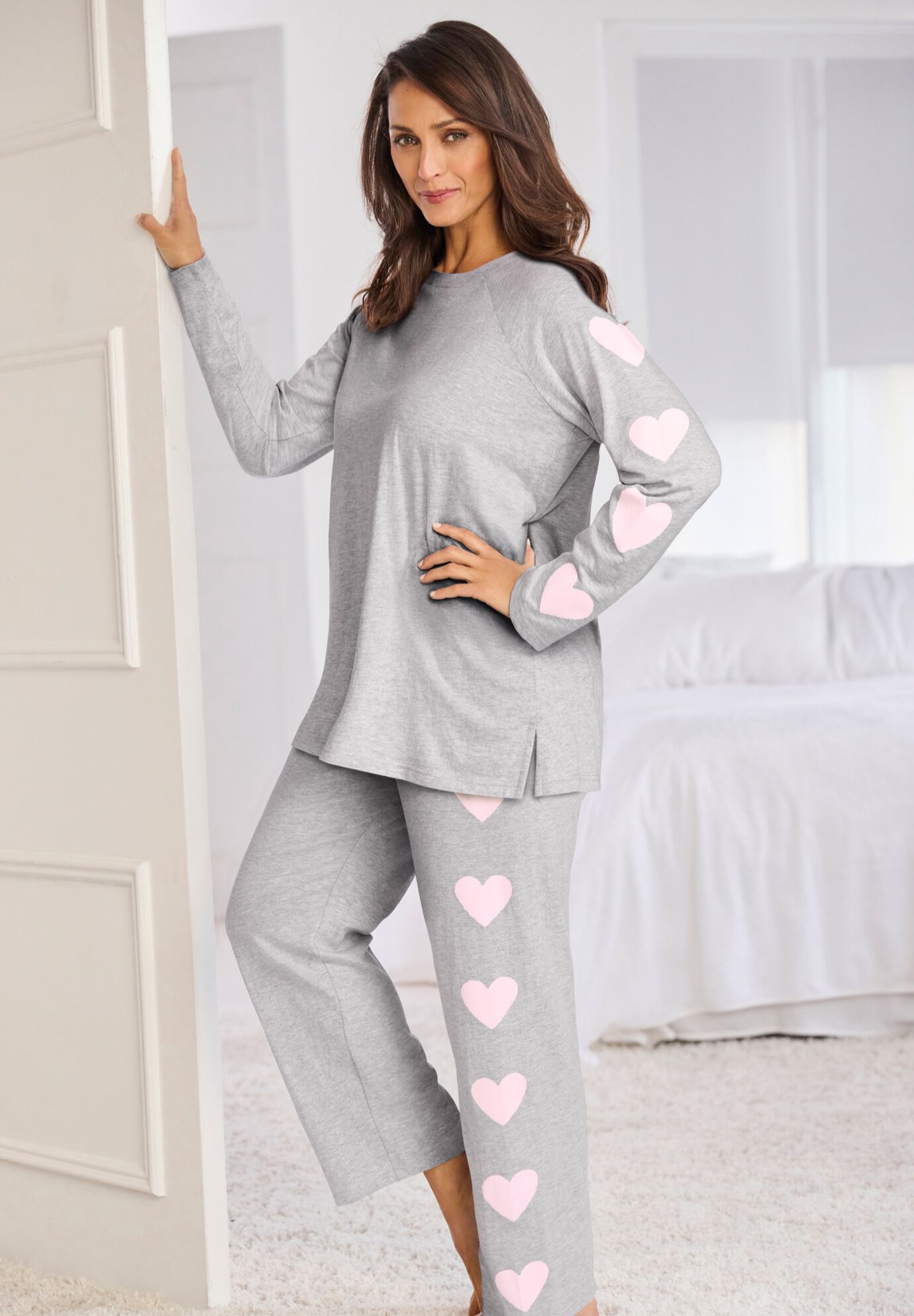 Side Print Pajama Set, , alternate image number 4