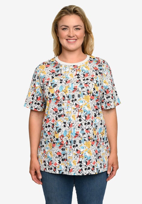 Mickey Mouse & Friends All-Over Print T-Shirt Minnie Pluto, , alternate image number null