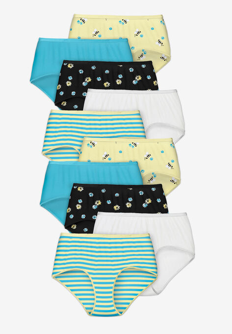 10-Pack Pure Cotton Full-Cut Brief , BUMBLE BEE PACK, hi-res image number null