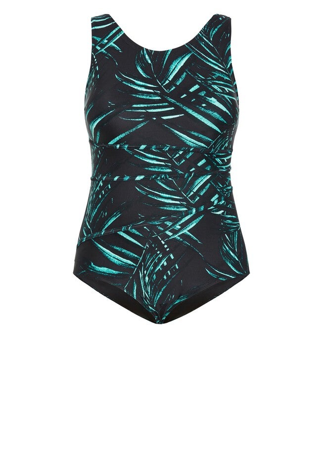 Tropics Print 1 Piece, AQUA PRINT, alternate image number null