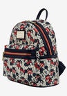Loungefly x Disney Mickey & Minnie Mini Backpack Handbag All-Over Print Navy, , alternate image number null