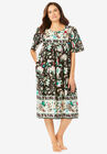 Mixed Print Short Lounger, BLACK VINE, hi-res image number null
