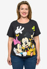 Disney Mickey Mouse & Crew Cropped T-Shirt Gray T-Shirt, , alternate image number 3