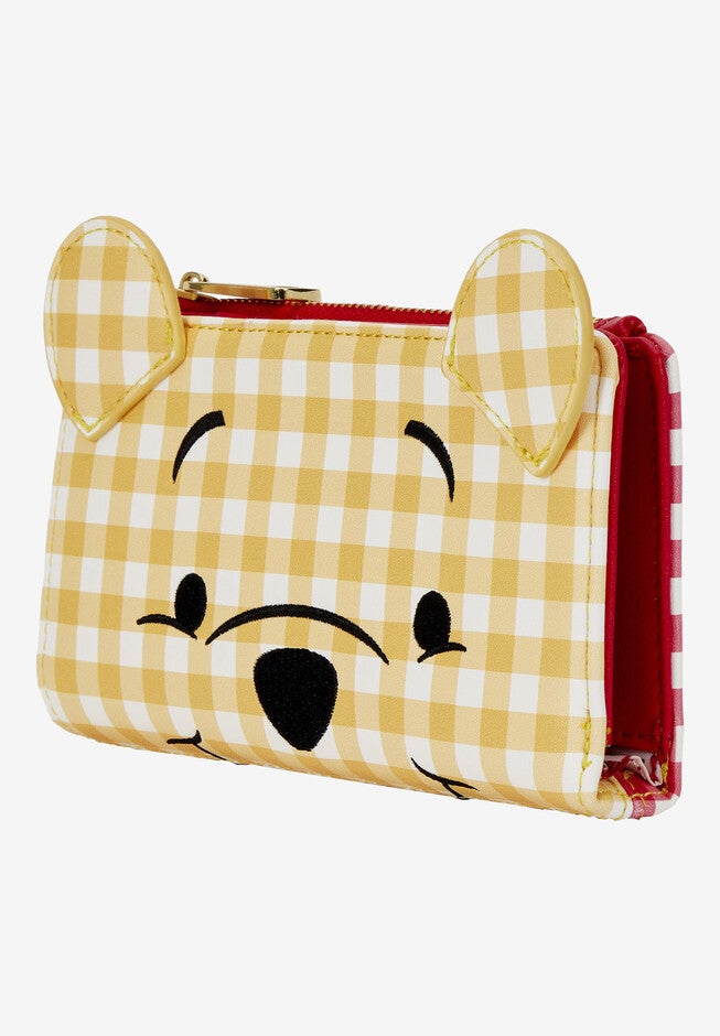 Loungefly X Disney Winnie The Pooh Zip Around Wallet Gingham, , on-hover image number 1