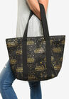 Star Wars Zippered Travel Tote Bag All-over Metallic Logo Shoulder Handbag, , alternate image number 6