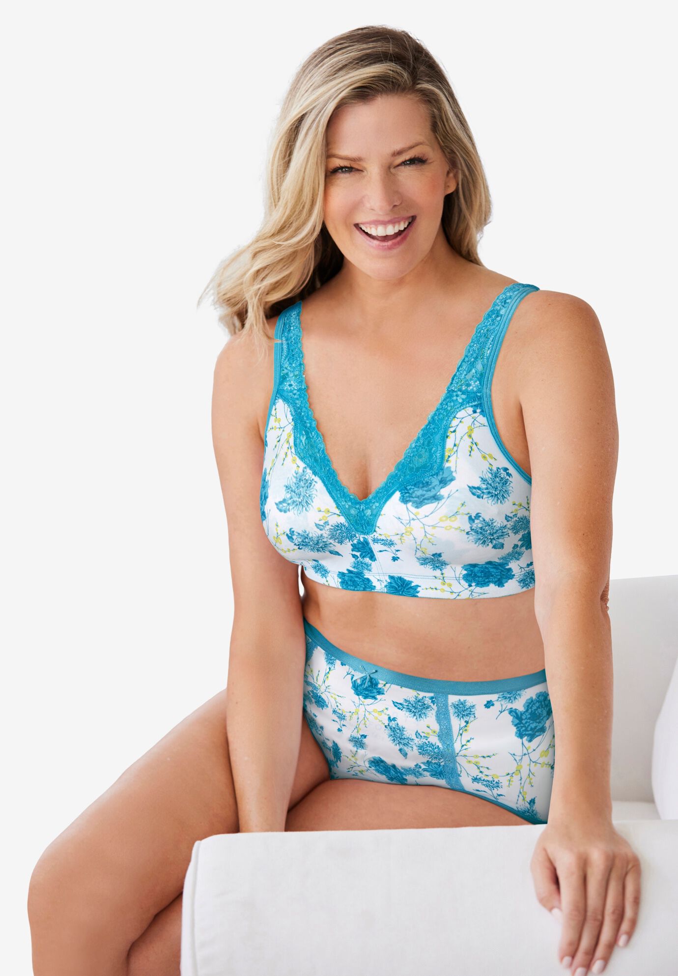 Cotton Comfort Wireless Bra, , alternate image number 3