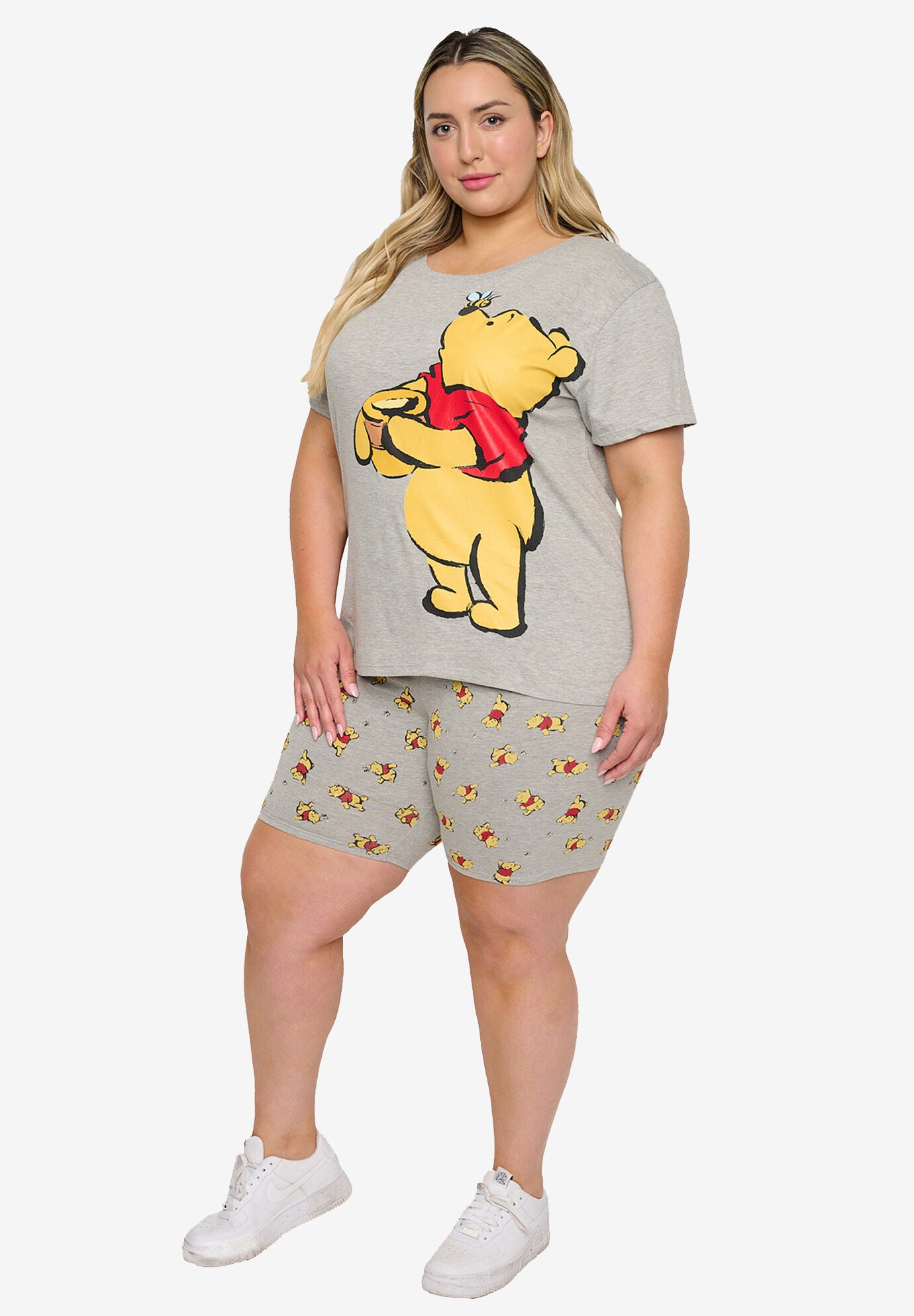 Disney Winnie The Pooh T-Shirt & Bike Shorts 2-Piece Set, , alternate image number 3