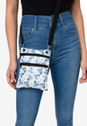 Eeyore Butterflies Passport Bag Travel Crossbody Purse Light Blue, , alternate image number null