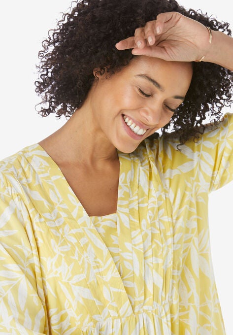 Bell-Sleeve V-Neck Tunic, , alternate image number null