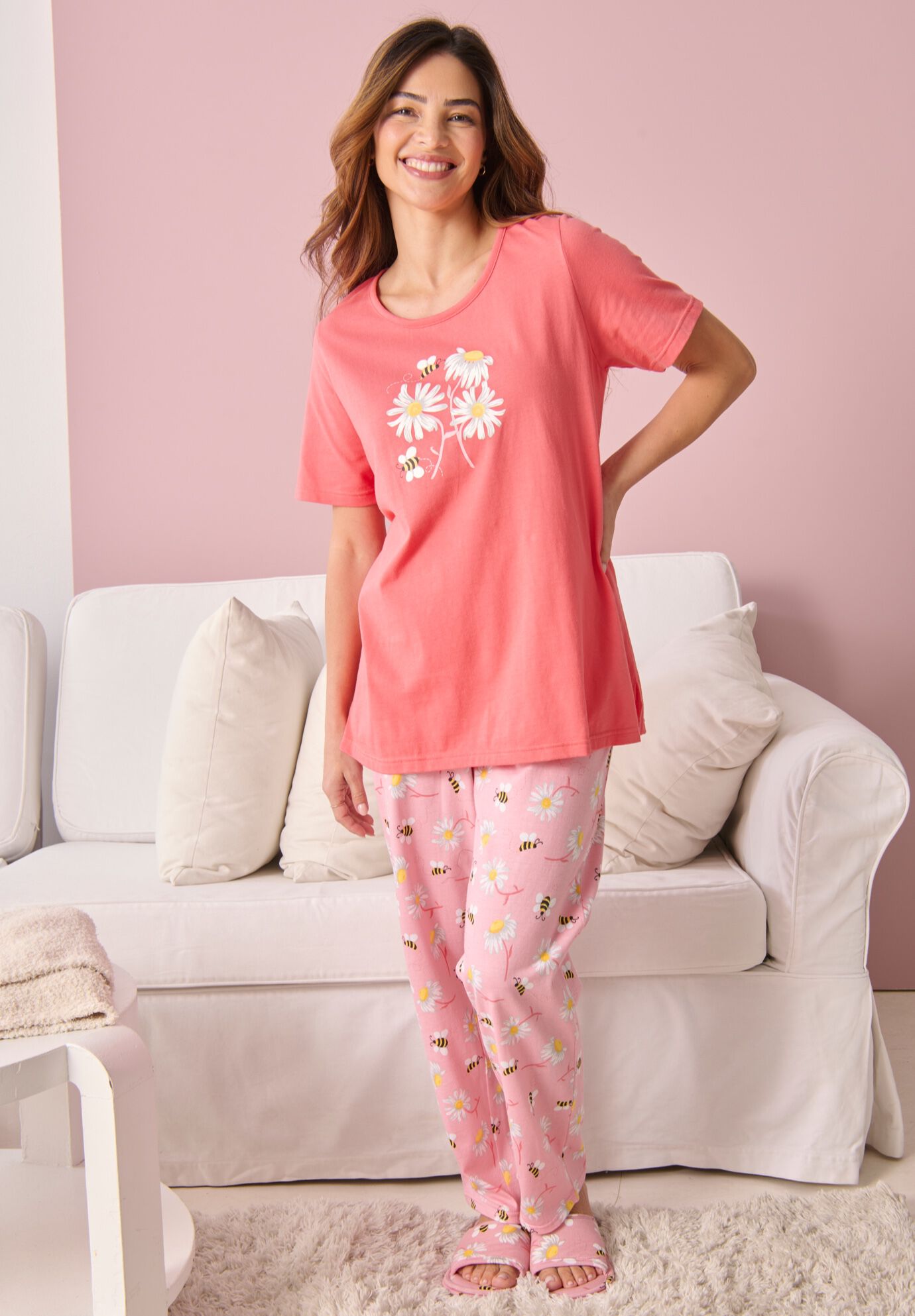 Graphic Tee PJ Set, , alternate image number 5