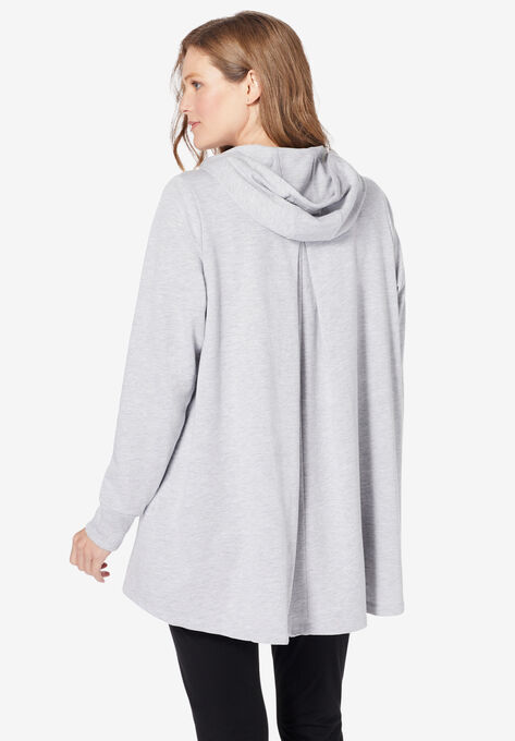 Pleat-Back Swing Sweatshirt, , on-hover image number null