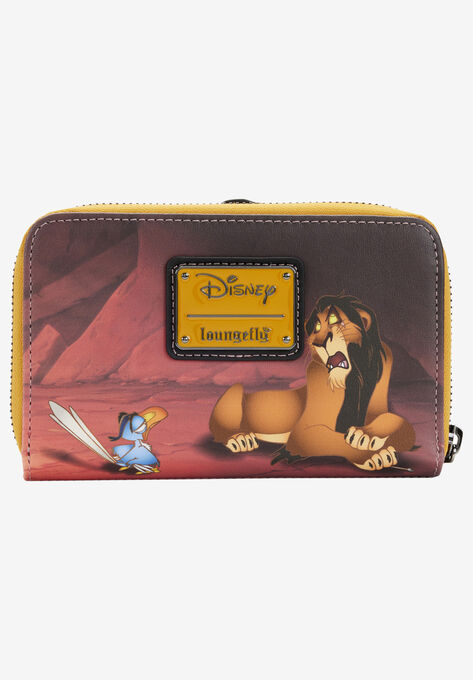 Loungefly X Disney Lion King Scar Simba Zazu Zip Around Wallet, , alternate image number null