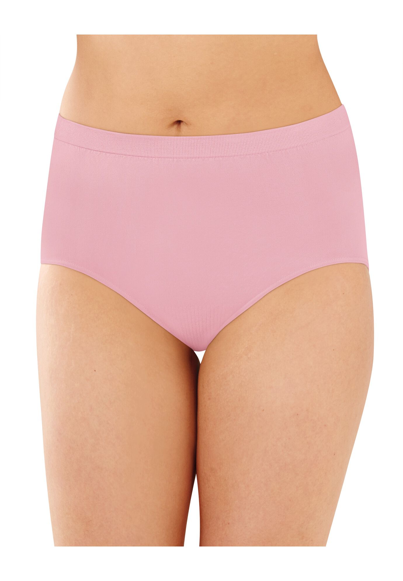 Plus Size Women's Comfort Revolution Brief by Bali in Pink Sands (Size 9)