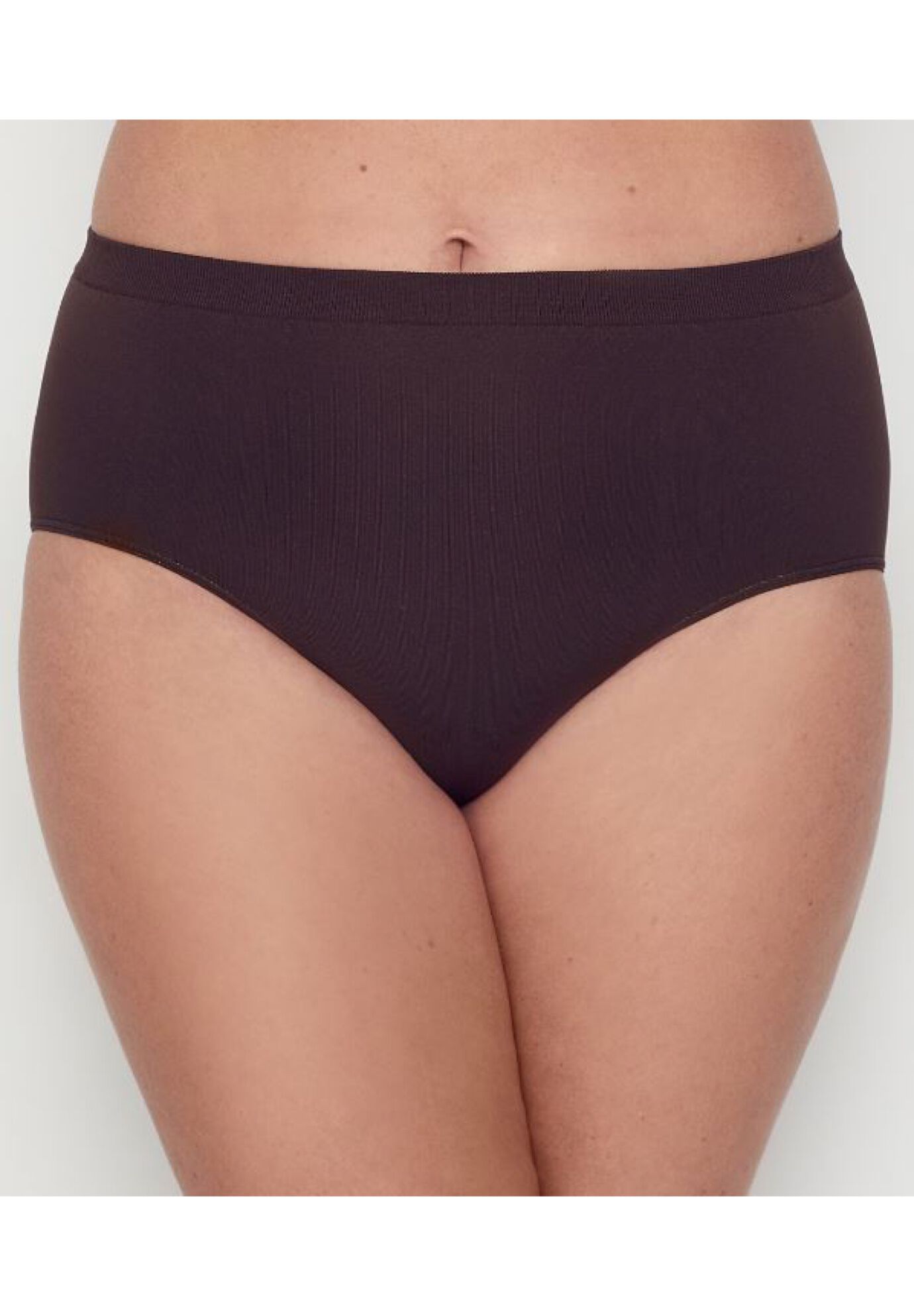 Plus Size Women's Comfort Revolution EasyLite&#8482; Brief by Bali in Warm Cocoa Brown (Size 8)
