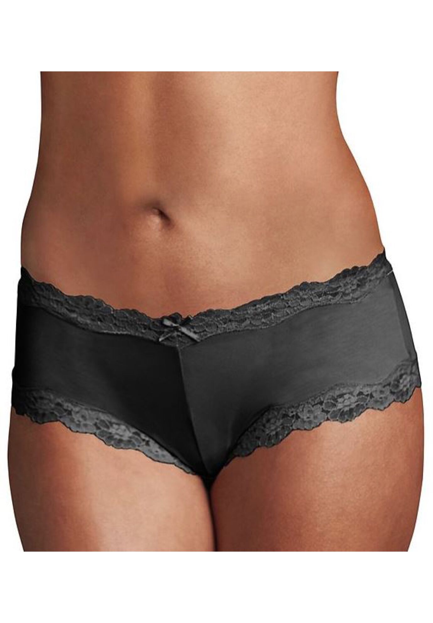 Plus Size Women's Cheeky Lace Hipster by Maidenform in Black (Size 7)