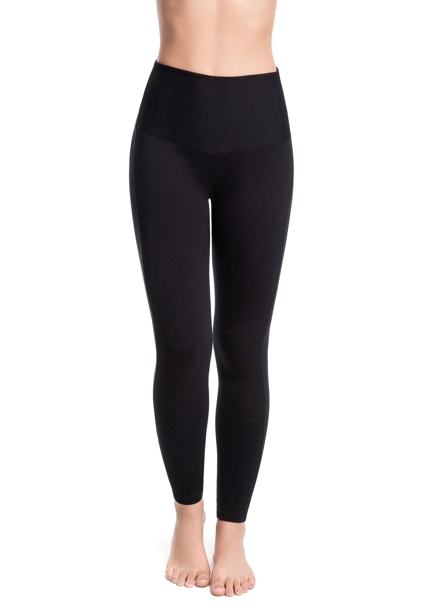 Plus Size Women's Bossa Essence High Rise Legging by Squeem in Black (Size 2X)
