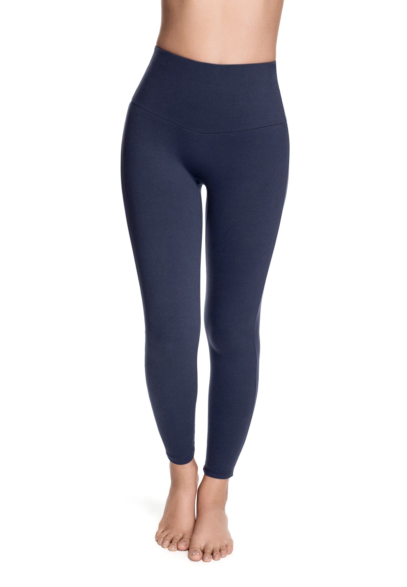Plus Size Women's Bossa Essence High Rise Legging by Squeem in Midnight Blue (Size XS)
