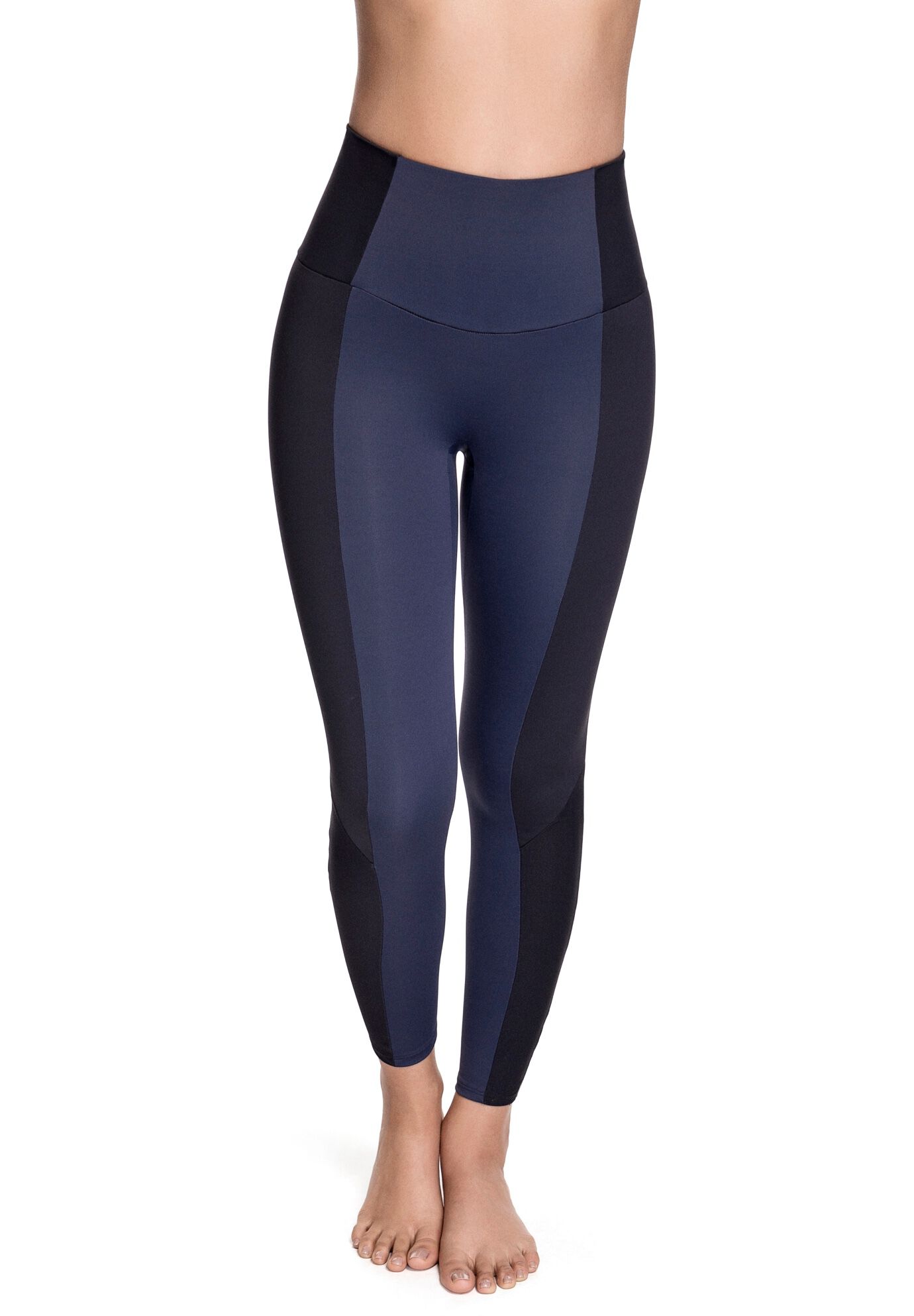 Plus Size Women's Rio Style Active Legging by Squeem in Midnight Blue Black (Size XS)