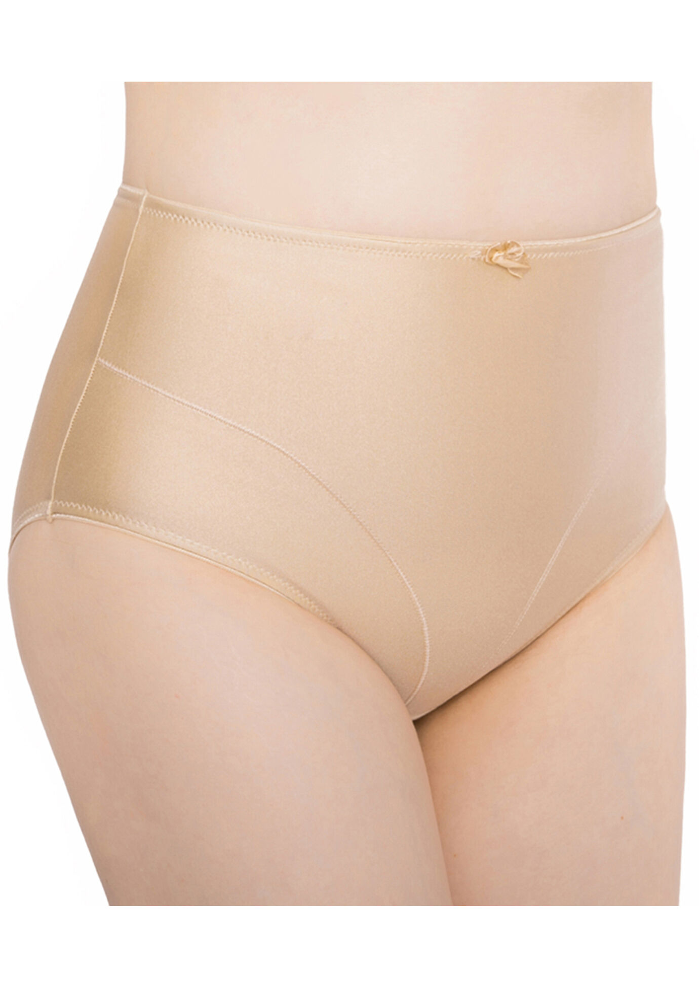 Plus Size Women's Control Top Shaping Panties by Exquisite Form in Nude (Size XL)
