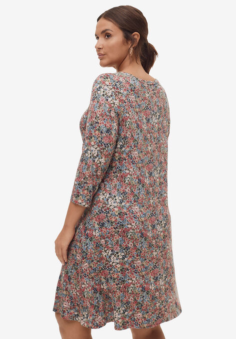 Madison 3/4 Sleeve Dress, , on-hover image number null