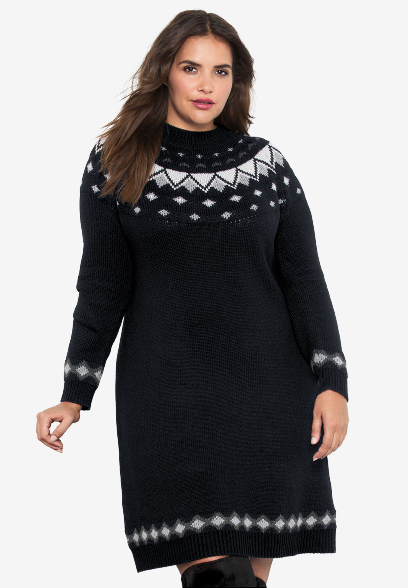 Fair Isle Sweater Dress | Swimsuits For All