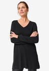 V-Neck Sweater Tunic, , alternate image number null