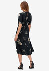 Keyhole-Back Button-Front Shirtdress, , on-hover image number null